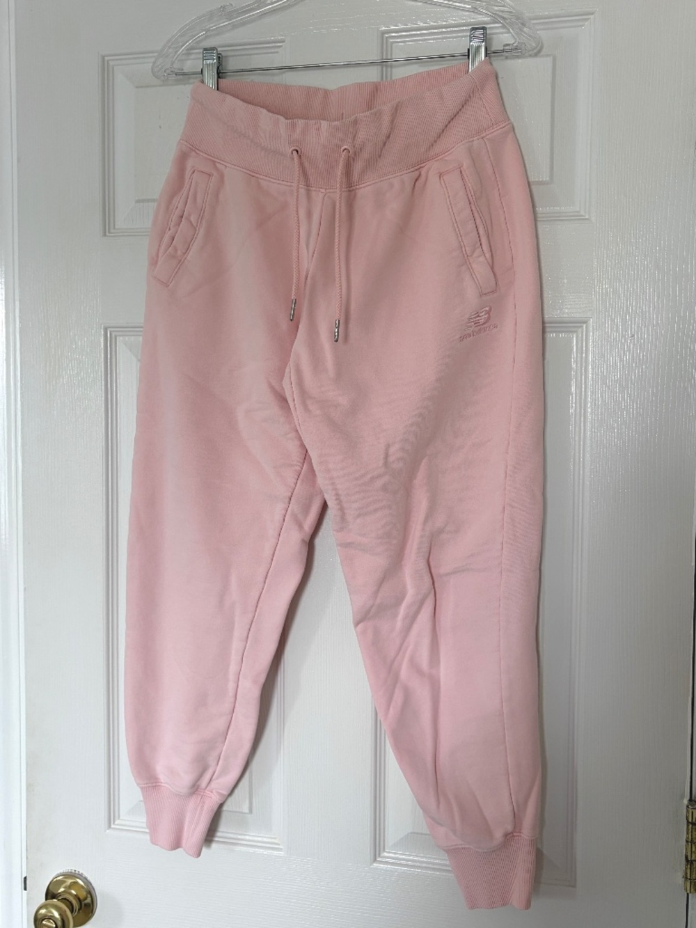 New Balance Joggers Sweatpants Light Pink Size Small Pockets
